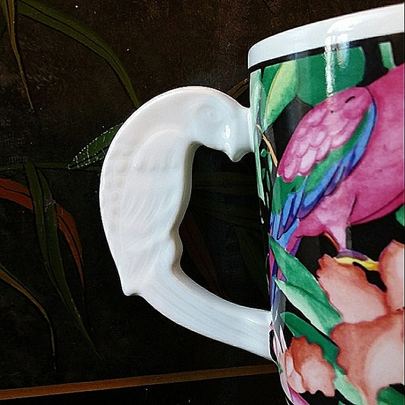4 MUGS RAINFOREST/JUNGLE Sakura Vitromaster Set - Picture 5 of 10